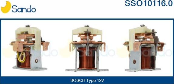 Sando SSO10116.0 - Магнитен превключвател, стартер vvparts.bg