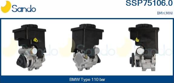 Sando SSP75106.0 - Хидравлична помпа, кормилно управление vvparts.bg