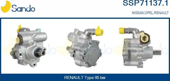 Sando SSP71137.1 - Хидравлична помпа, кормилно управление vvparts.bg