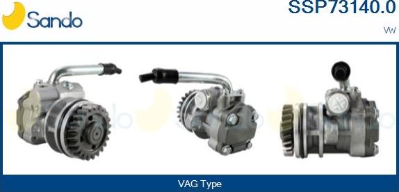 Sando SSP73140.0 - Хидравлична помпа, кормилно управление vvparts.bg