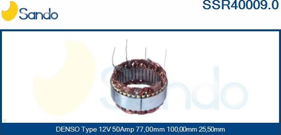 Sando SSR40009.0 - Статор, генератор vvparts.bg