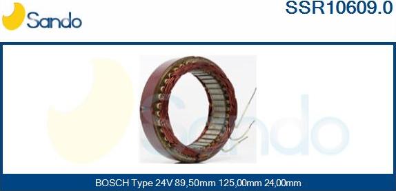 Sando SSR10609.0 - Статор, генератор vvparts.bg