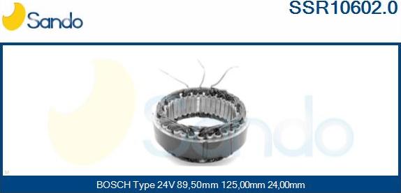 Sando SSR10602.0 - Статор, генератор vvparts.bg