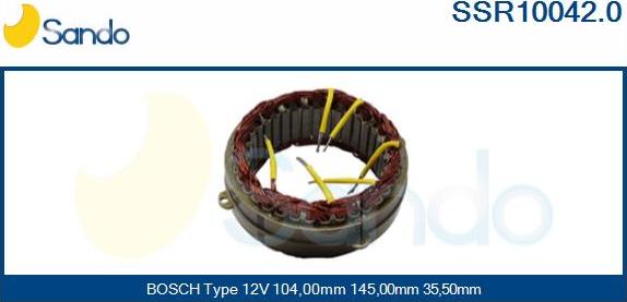 Sando SSR10042.0 - Статор, генератор vvparts.bg