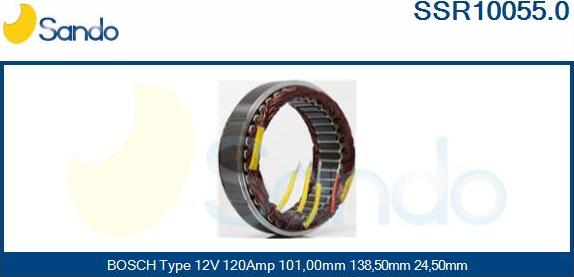 Sando SSR10055.0 - Статор, генератор vvparts.bg