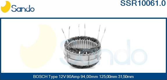 Sando SSR10061.0 - Статор, генератор vvparts.bg