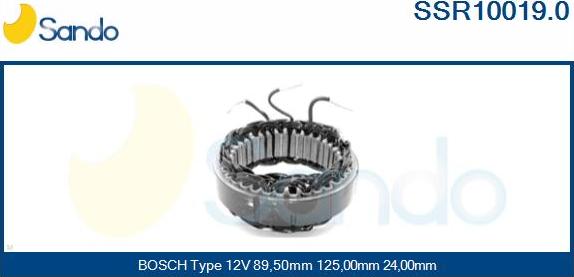 Sando SSR10019.0 - Статор, генератор vvparts.bg