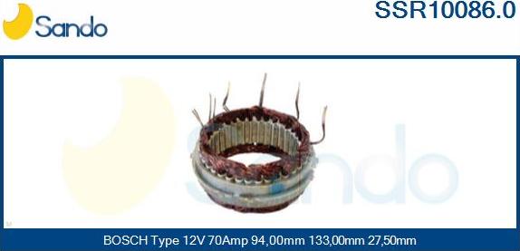 Sando SSR10086.0 - Статор, генератор vvparts.bg