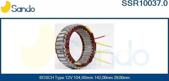 Sando SSR10037.0 - Статор, генератор vvparts.bg