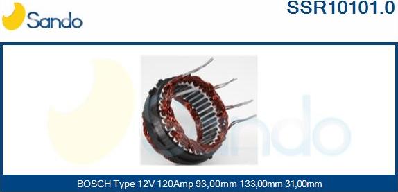 Sando SSR10101.0 - Статор, генератор vvparts.bg