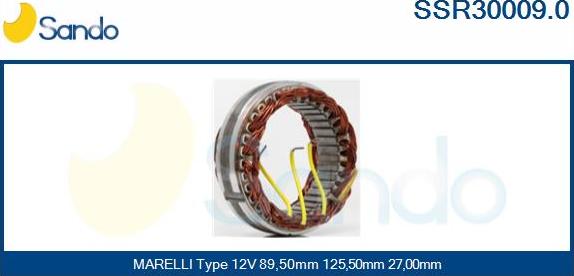 Sando SSR30009.0 - Статор, генератор vvparts.bg