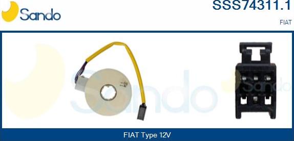 Sando SSS74311.1 - Датчик за ъгъла на завиване vvparts.bg