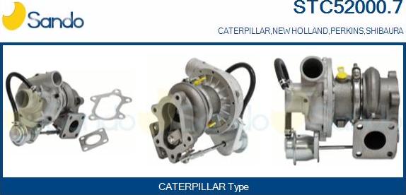 Sando STC52000.7 - Турбина, принудително пълнене с въздух vvparts.bg