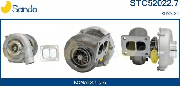 Sando STC52022.7 - Турбина, принудително пълнене с въздух vvparts.bg