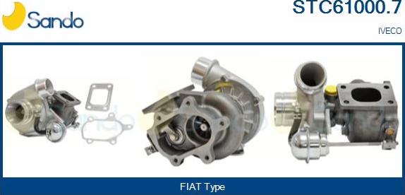 Sando STC61000.7 - Турбина, принудително пълнене с въздух vvparts.bg
