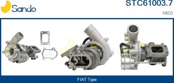 Sando STC61003.7 - Турбина, принудително пълнене с въздух vvparts.bg