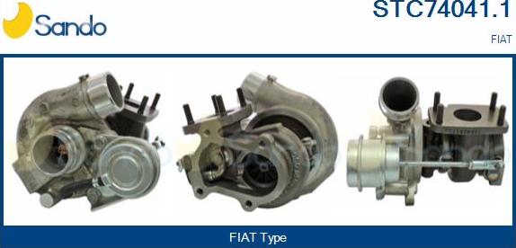 Sando STC74041.1 - Турбина, принудително пълнене с въздух vvparts.bg