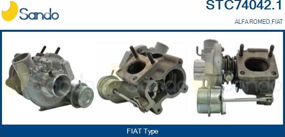Sando STC74042.1 - Турбина, принудително пълнене с въздух vvparts.bg