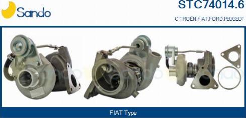 Sando STC74014.6 - Турбина, принудително пълнене с въздух vvparts.bg