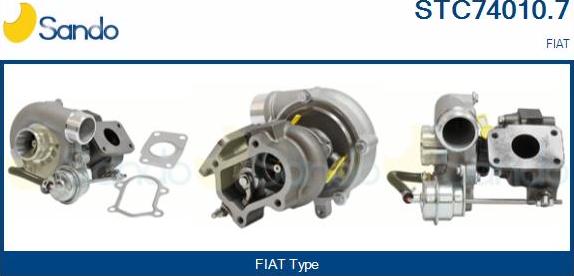 Sando STC74010.7 - Турбина, принудително пълнене с въздух vvparts.bg