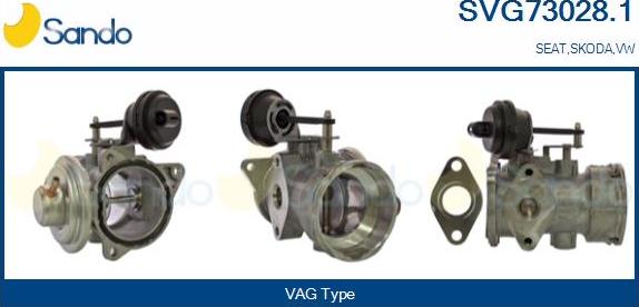 Sando SVG73028.1 - AGR-Клапан vvparts.bg