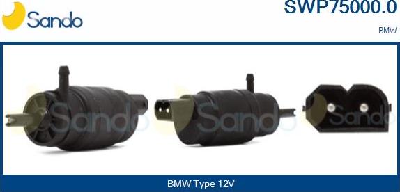 Sando SWP75000.0 - Водна помпа за миещо устр., почистване на стъклата vvparts.bg