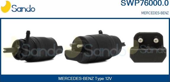 Sando SWP76000.0 - Водна помпа за миещо устр., почистване на стъклата vvparts.bg