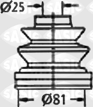 Sasic 9004659 - Маншон, полуоска vvparts.bg