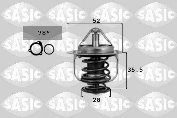 Sasic 9000075 - Термостат, охладителна течност vvparts.bg