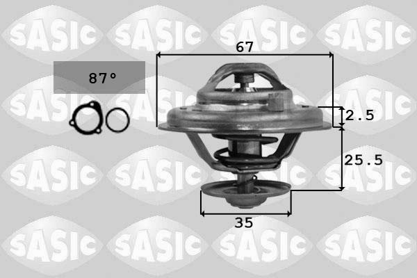 Sasic 9000167 - Термостат, охладителна течност vvparts.bg