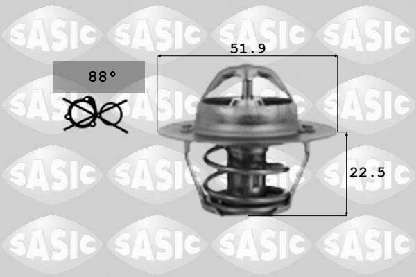 Sasic 9000124 - Термостат, охладителна течност vvparts.bg