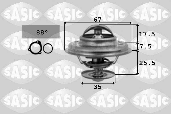 Sasic 9000335 - Термостат, охладителна течност vvparts.bg