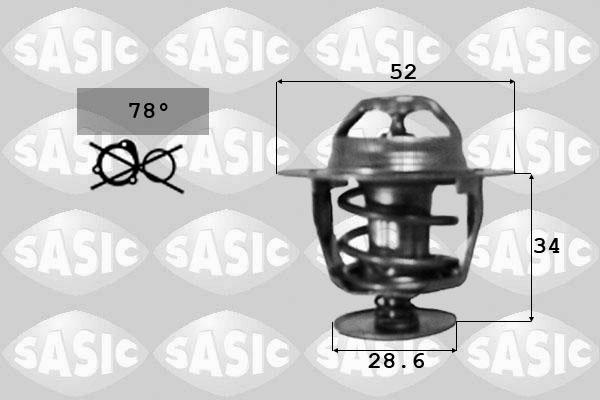 Sasic 9000237 - Термостат, охладителна течност vvparts.bg