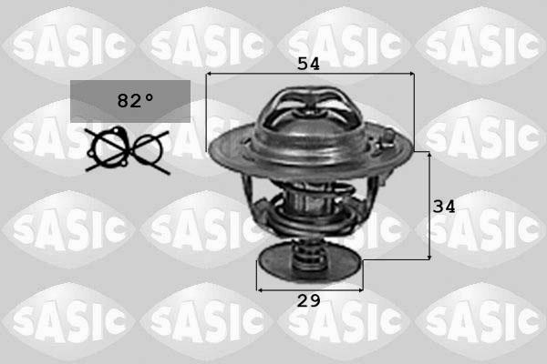 Sasic 9000743 - Термостат, охладителна течност vvparts.bg