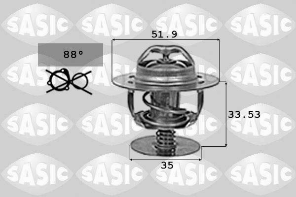 Sasic 9000719 - Термостат, охладителна течност vvparts.bg