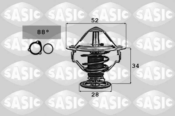 Sasic 9000714 - Термостат, охладителна течност vvparts.bg