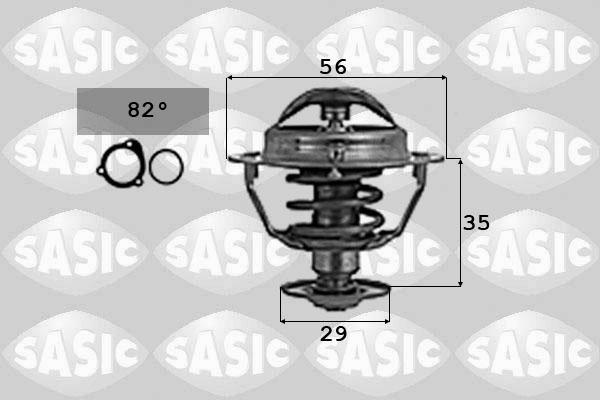 Sasic 9000737 - Термостат, охладителна течност vvparts.bg