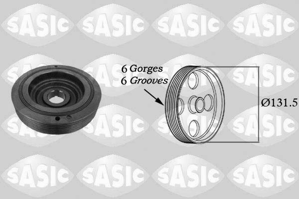 Sasic 9001814 - Ремъчна шайба, колянов вал vvparts.bg