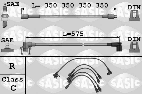 Sasic 9284009 - Комплект запалителеи кабели vvparts.bg