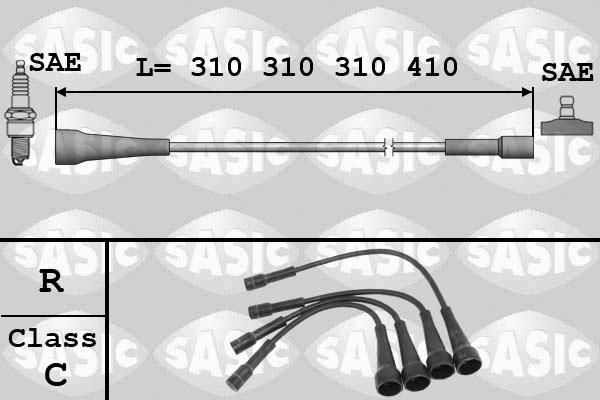 Sasic 9284003 - Комплект запалителеи кабели vvparts.bg