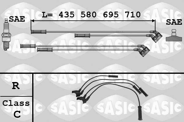 Sasic 9284002 - Комплект запалителеи кабели vvparts.bg