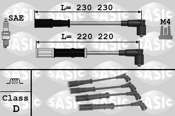 Sasic 9286045 - Комплект запалителеи кабели vvparts.bg