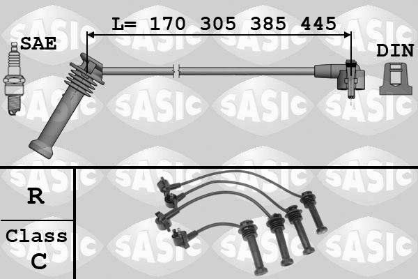 Sasic 9286054 - Комплект запалителеи кабели vvparts.bg