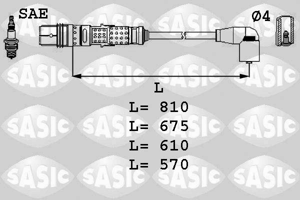 Sasic 9286006 - Комплект запалителеи кабели vvparts.bg