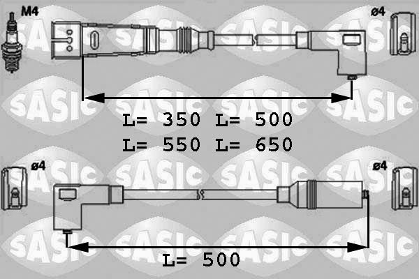 Sasic 9286019 - Комплект запалителеи кабели vvparts.bg