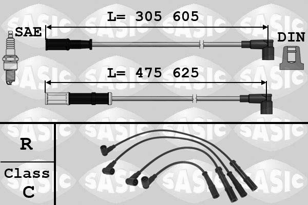 Sasic 9286014 - Комплект запалителеи кабели vvparts.bg