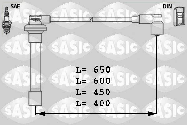 Sasic 9286010 - Комплект запалителеи кабели vvparts.bg