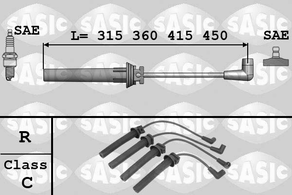 Sasic 9286029 - Комплект запалителеи кабели vvparts.bg