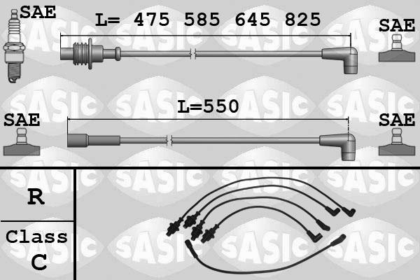 Sasic 9280005 - Комплект запалителеи кабели vvparts.bg