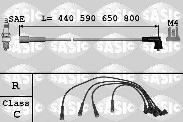 Sasic 9280002 - Комплект запалителеи кабели vvparts.bg